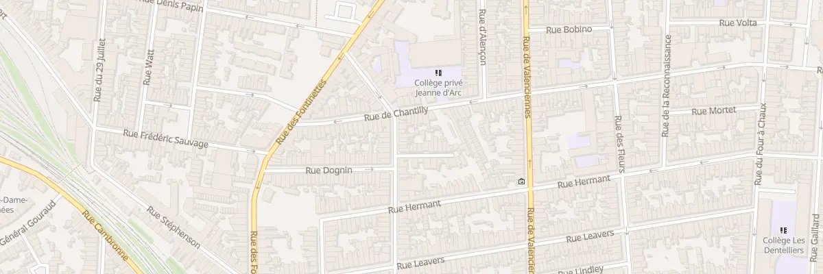 Plan du 21 Rue Champailler à Calais