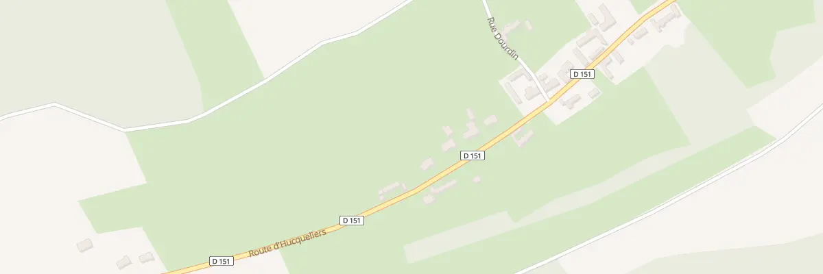 Plan de Rte d’Hucqueliers Ham Toutenda à Alette