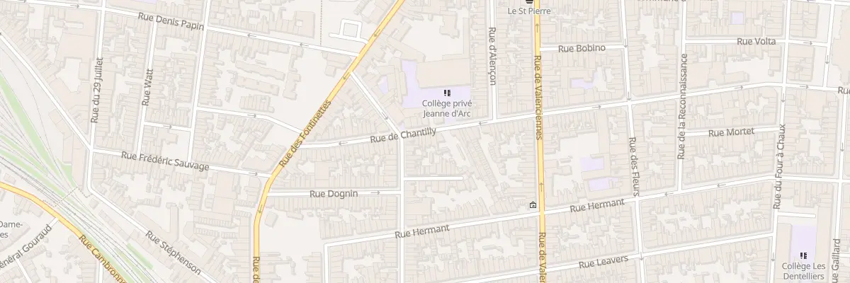 Plan du 48 Rue de Chantilly à Calais