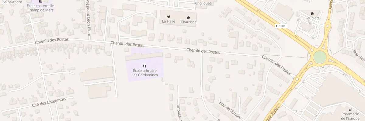 Plan du 192 Che des Postes à Abbeville