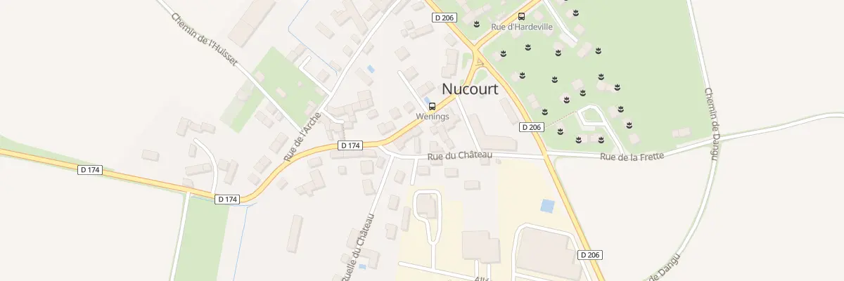 Plan du 6 Rue du Château à Nucourt