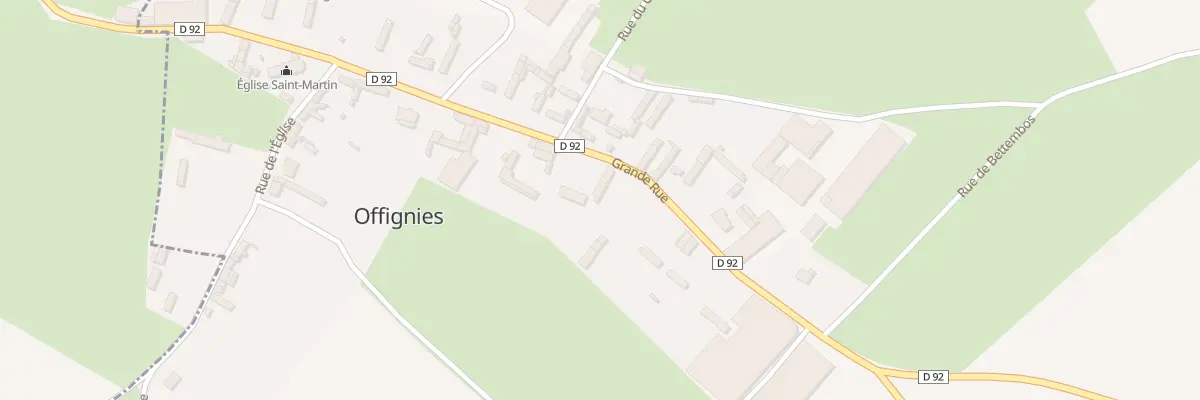 Plan du 16 Gr Grande Rue à Offignies
