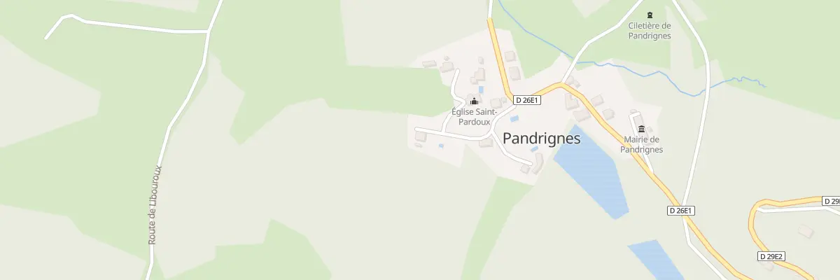 Plan du 5013 Au Bourg à Pandrignes