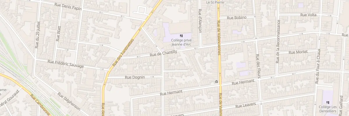 Plan du 50 Rue de Chantilly à Calais