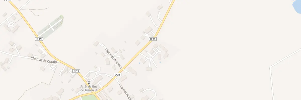 Plan du 1 Clos de la Lande à Tranzault