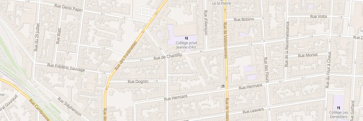 Plan du 52 Rue de Chantilly à Calais