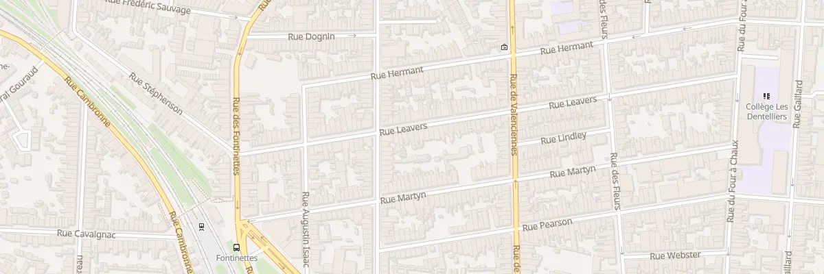 Plan du 44 Rue Leavers à Calais