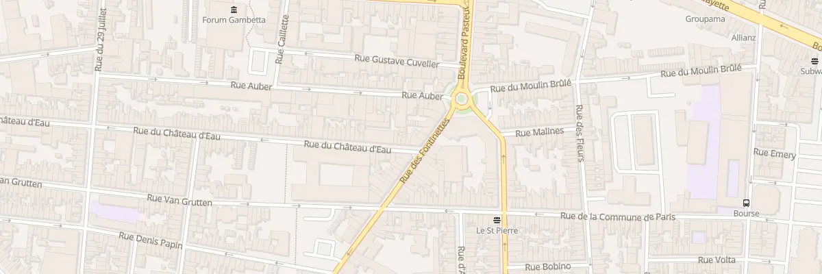 Plan du 2 Rue du Chateau d’Eau à Calais