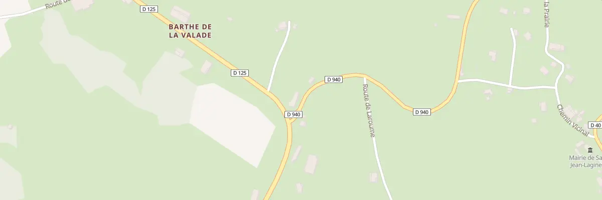 Plan du 5084 Barthes de la Valade à Saint-Jean-Lagineste