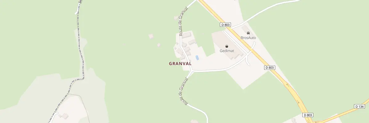 Plan du 1007 Rte de Granval à Saint-Michel-Loubéjou