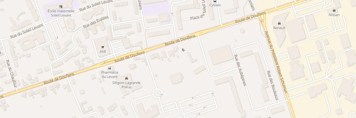 Plan du 92 Rte de Doullens à Abbeville