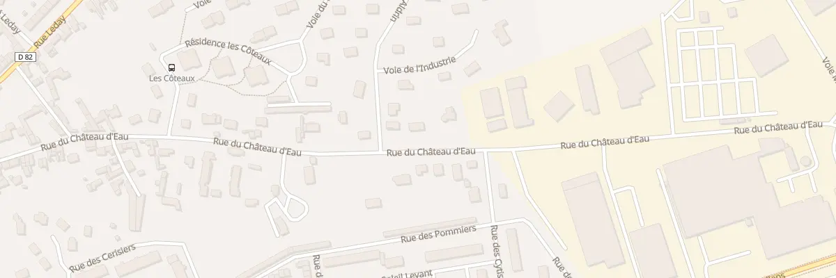Plan du 87 Rue du Château d’Eau à Abbeville