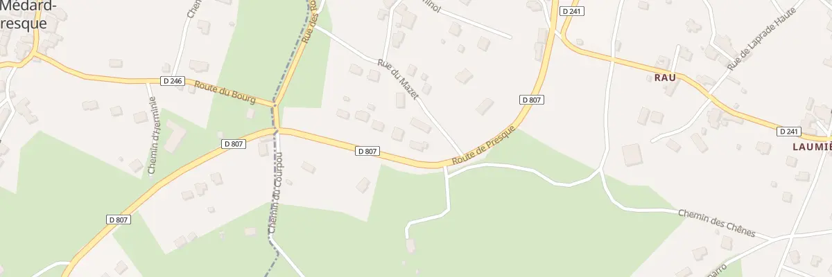Plan du 756 Rte de Presque à Saint-Jean-Lespinasse