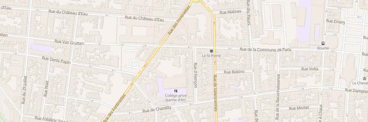 Plan du 53 Rue des Fontinettes à Calais