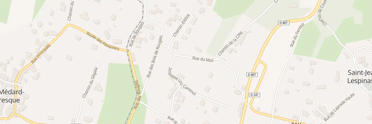 Plan du 84 Rue du Mas à Saint-Jean-Lespinasse
