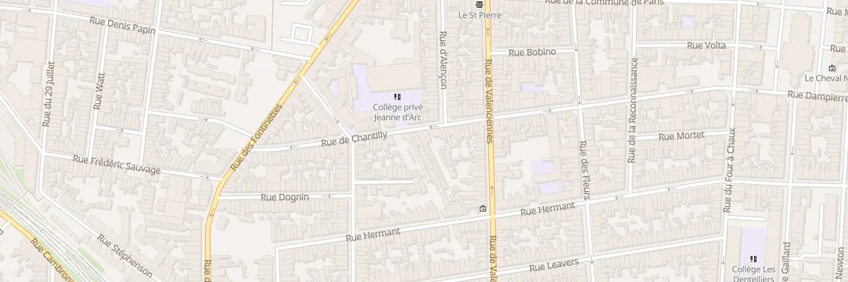 Plan du 66 Rue de Chantilly à Calais