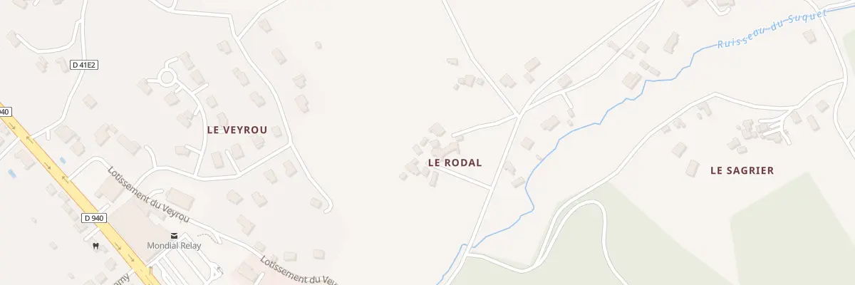 Plan du 5236 Au Rodal à Altillac
