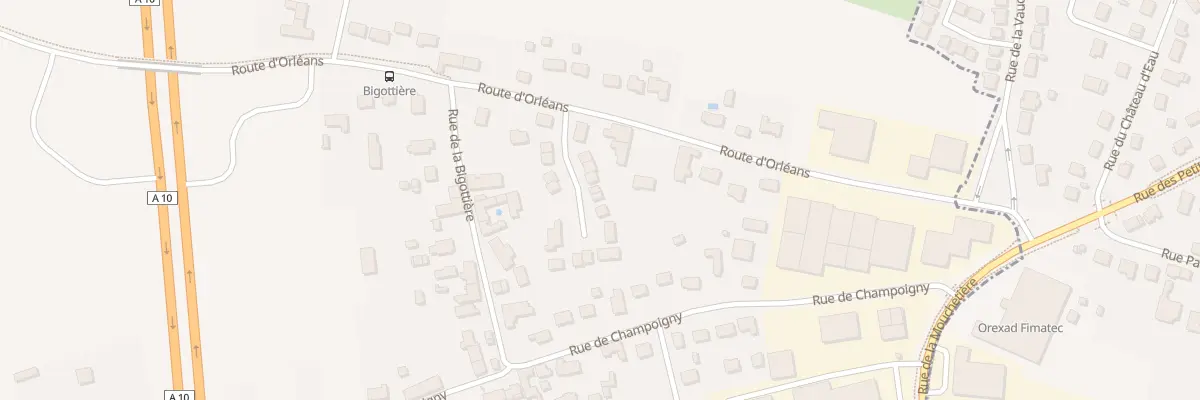 Plan du 144 Rte d’Orleans à Ingré