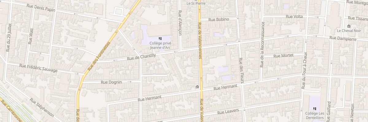Plan du 76 Rue de Chantilly à Calais