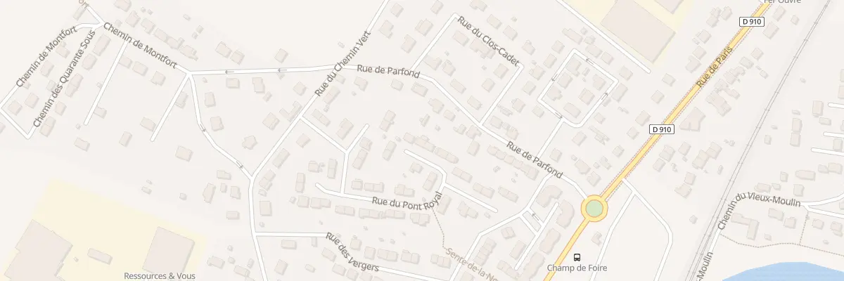 Plan du 8 Rue de Pourras au Perray-en-Yvelines