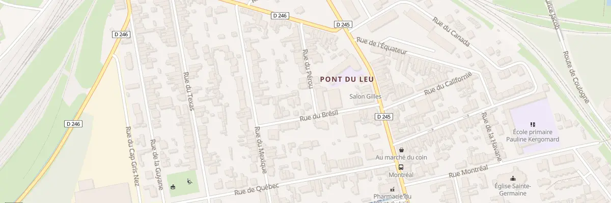 Plan du 26 Rue du Pérou à Calais