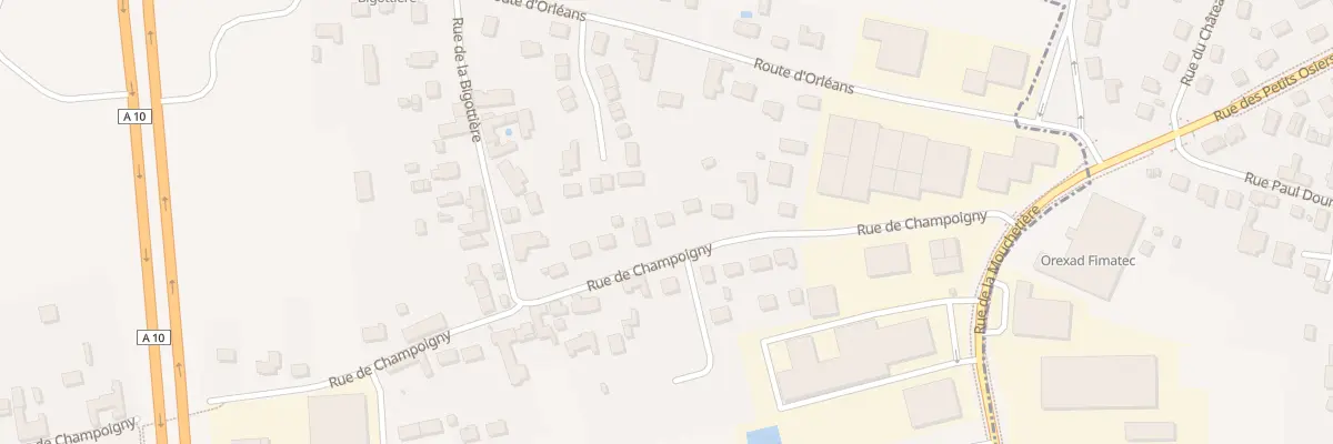 Plan du 109 Rue de Champoigny à Ingré