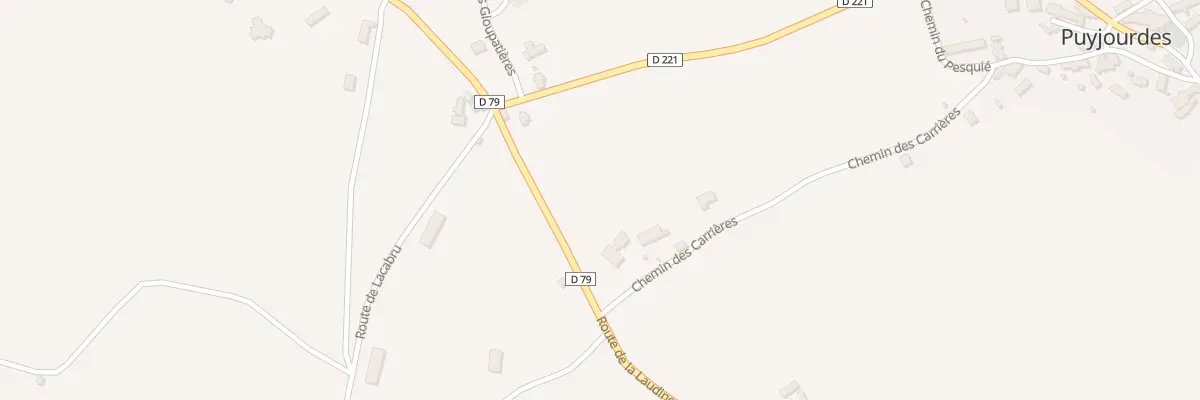 Plan du 5233F Mas de Larchier à Puyjourdes