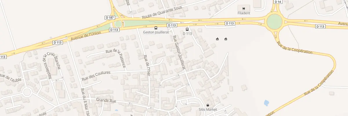 Plan du 17 Rue Gaston Jouillerat à Aubergenville
