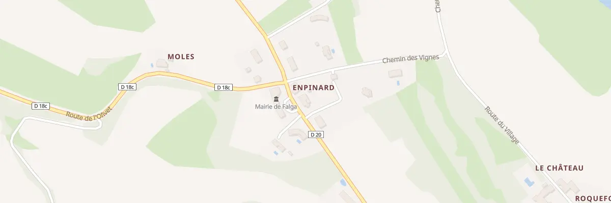 Plan du 6 Empinard à Falga