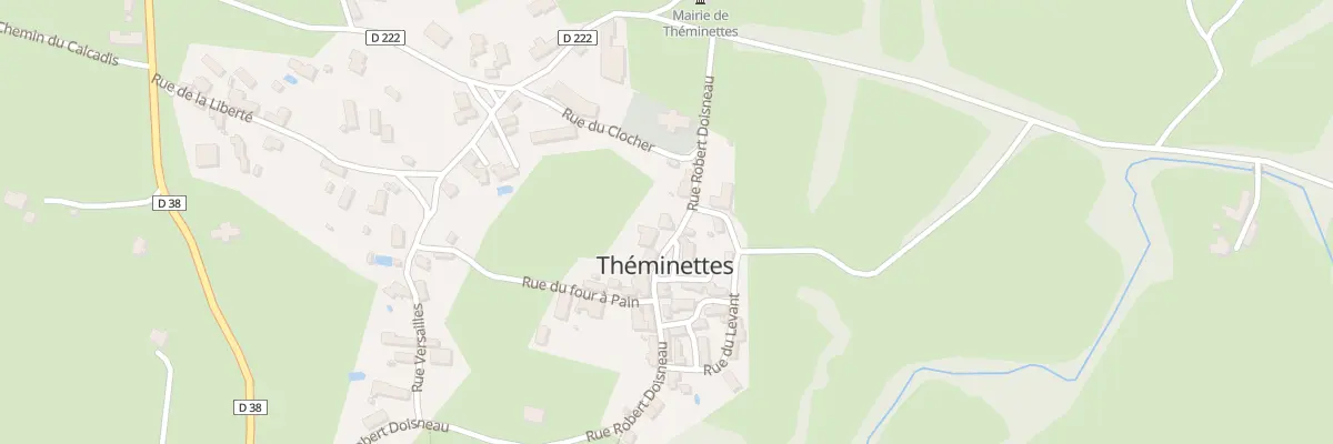 Plan du 5025 Theminettes à Théminettes