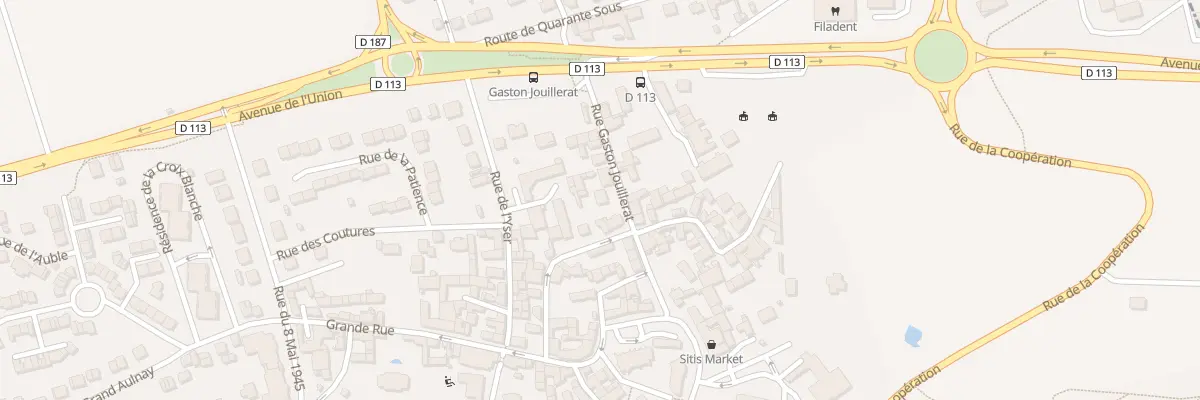Plan du 15 Rue Gaston Jouillerat à Aubergenville