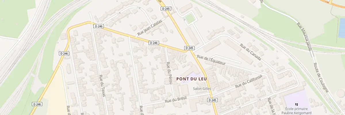Plan du 1 Rue du Pérou à Calais