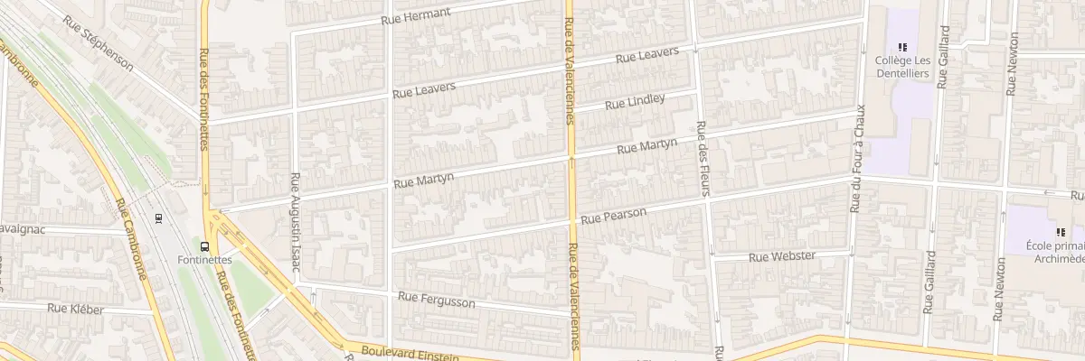 Plan du 84 Rue Martyn à Calais
