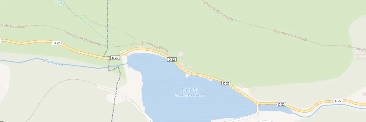 Plan du 96 Vge le Village à Orgeix