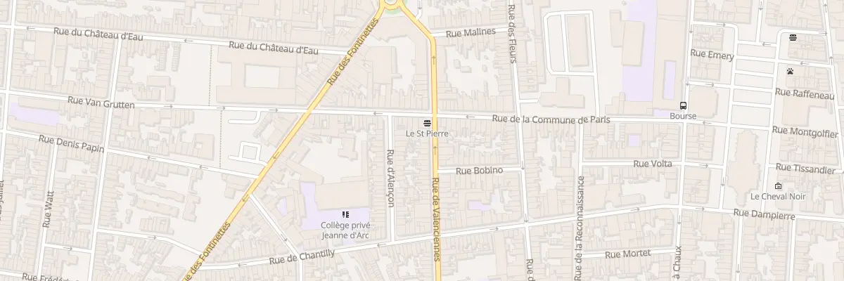 Plan du 14 Rue de Valenciennes à Calais
