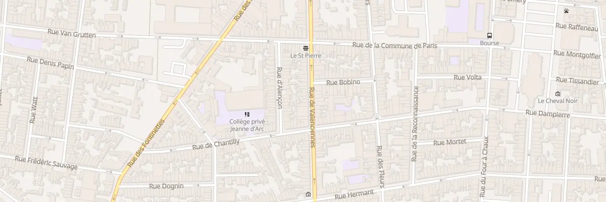 Plan du 36 Rue de Valenciennes à Calais