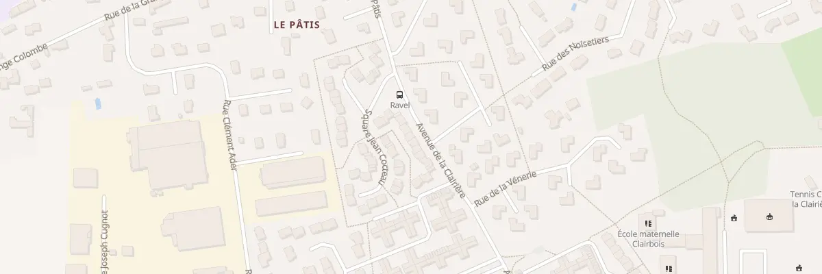 Plan du 10 Av de la Clairière à Rambouillet