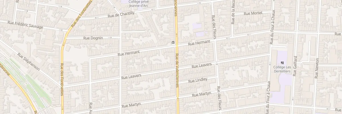 Plan du 88 Rue de Valenciennes à Calais