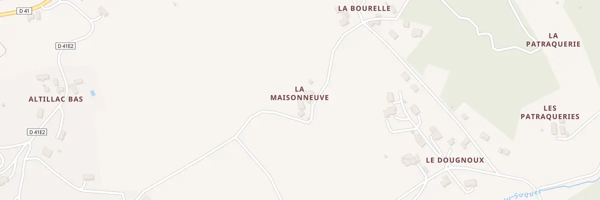 Plan du 5257 La Maisonneuve à Altillac