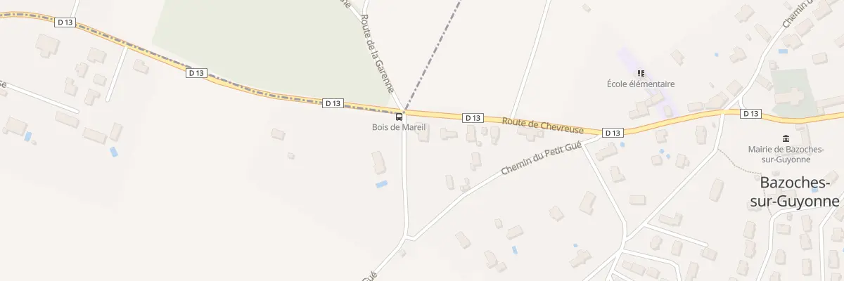 Plan du 20 Rte de Chevreuse à Bazoches-sur-Guyonne