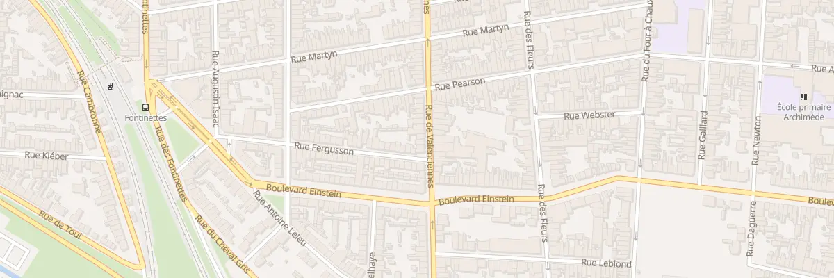 Plan du 158 Rue de Valenciennes à Calais