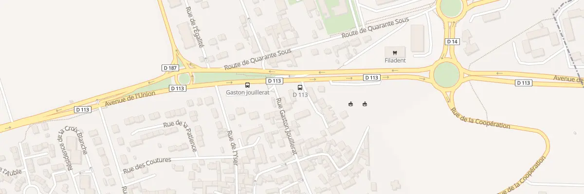 Plan du 28 Rue Gaston Jouillerat à Aubergenville