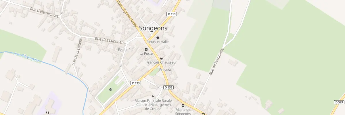 Plan du 11 Rue du Maréchal de Boufflers à Songeons