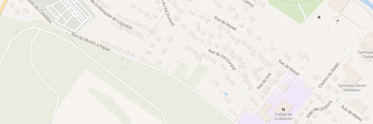 Plan du 14 Rue du Val Durand à Maule