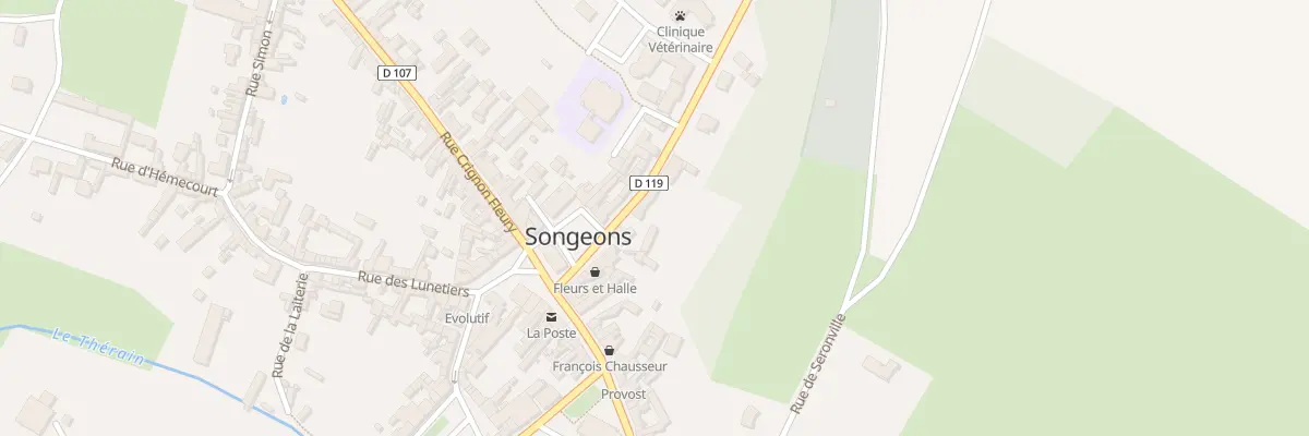 Plan du 11 Pl de la Halle à Songeons
