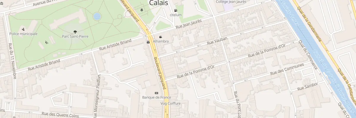Plan du 12 Rue Vauban à Calais