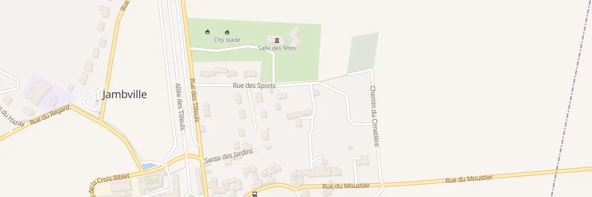 Plan du 10 Rue des Sports à Jambville