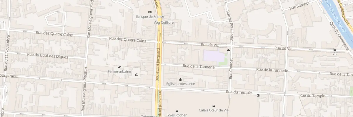Plan du 5 Rue de la Tannerie à Calais