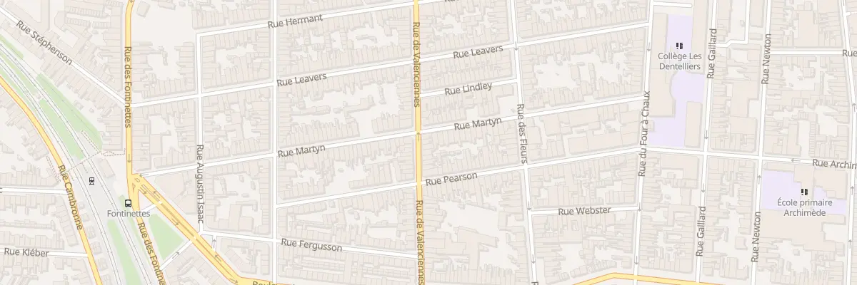 Plan du 101 Rue de Valenciennes à Calais