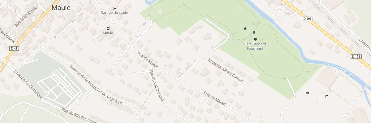 Plan du 23 Rue de Mareil à Maule